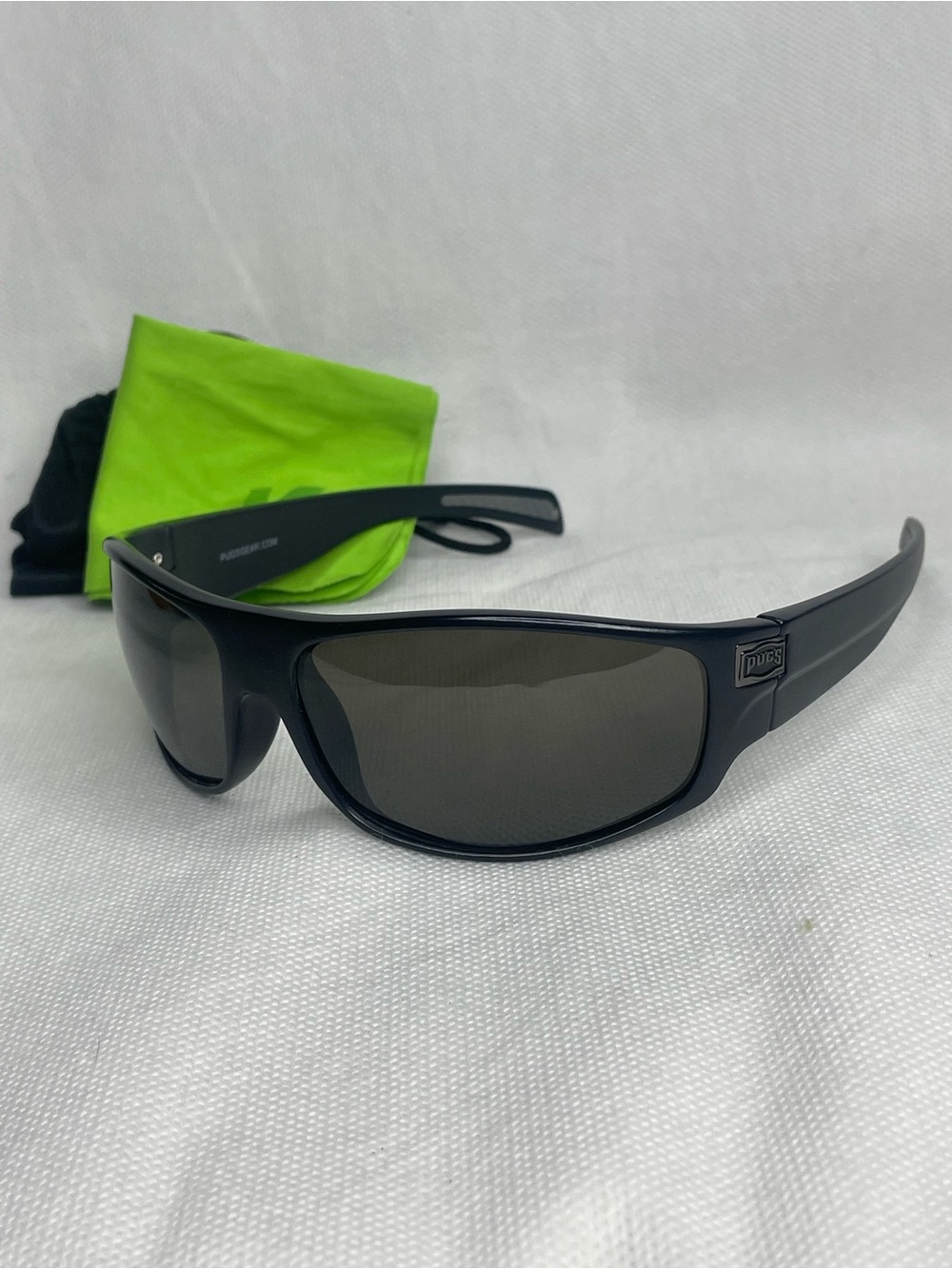 Pugs Polarized Designer Frame Sunglasses Gun Smoke Gray Brown Outdoor 100% UV L8